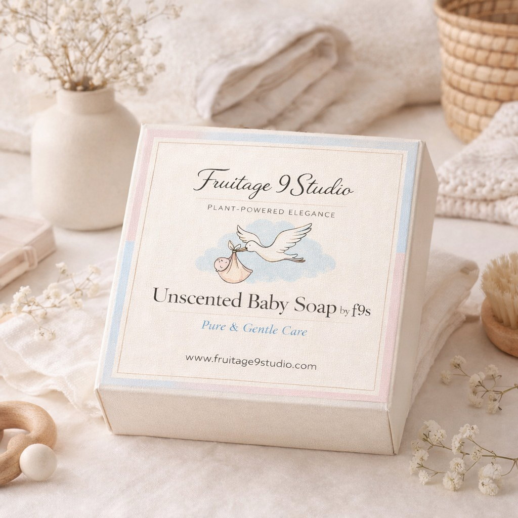 Unscented Baby Soap by f9s luxury bar soap Fruitage 9 Studio
