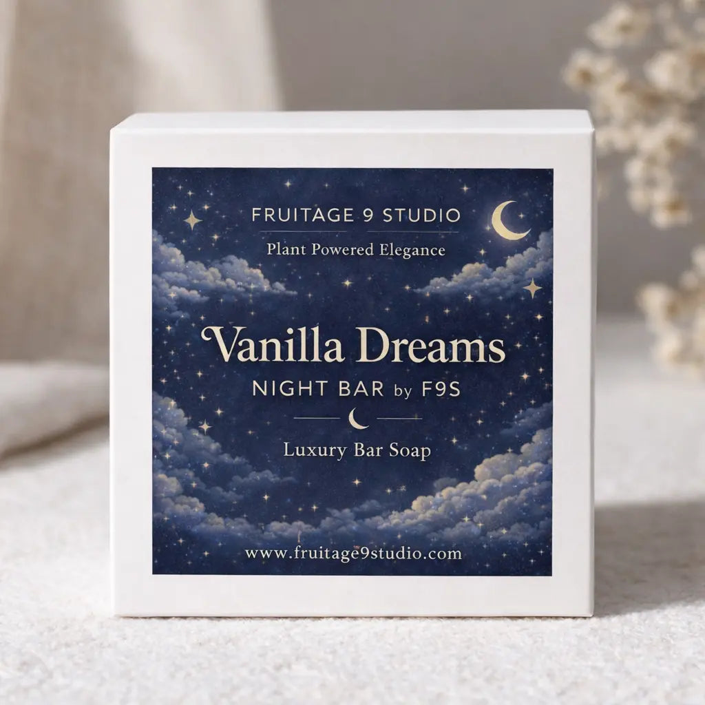 Vanilla Dreams Night Bar by F9S Luxury Bar Soap  Fruitage 9 Studio
