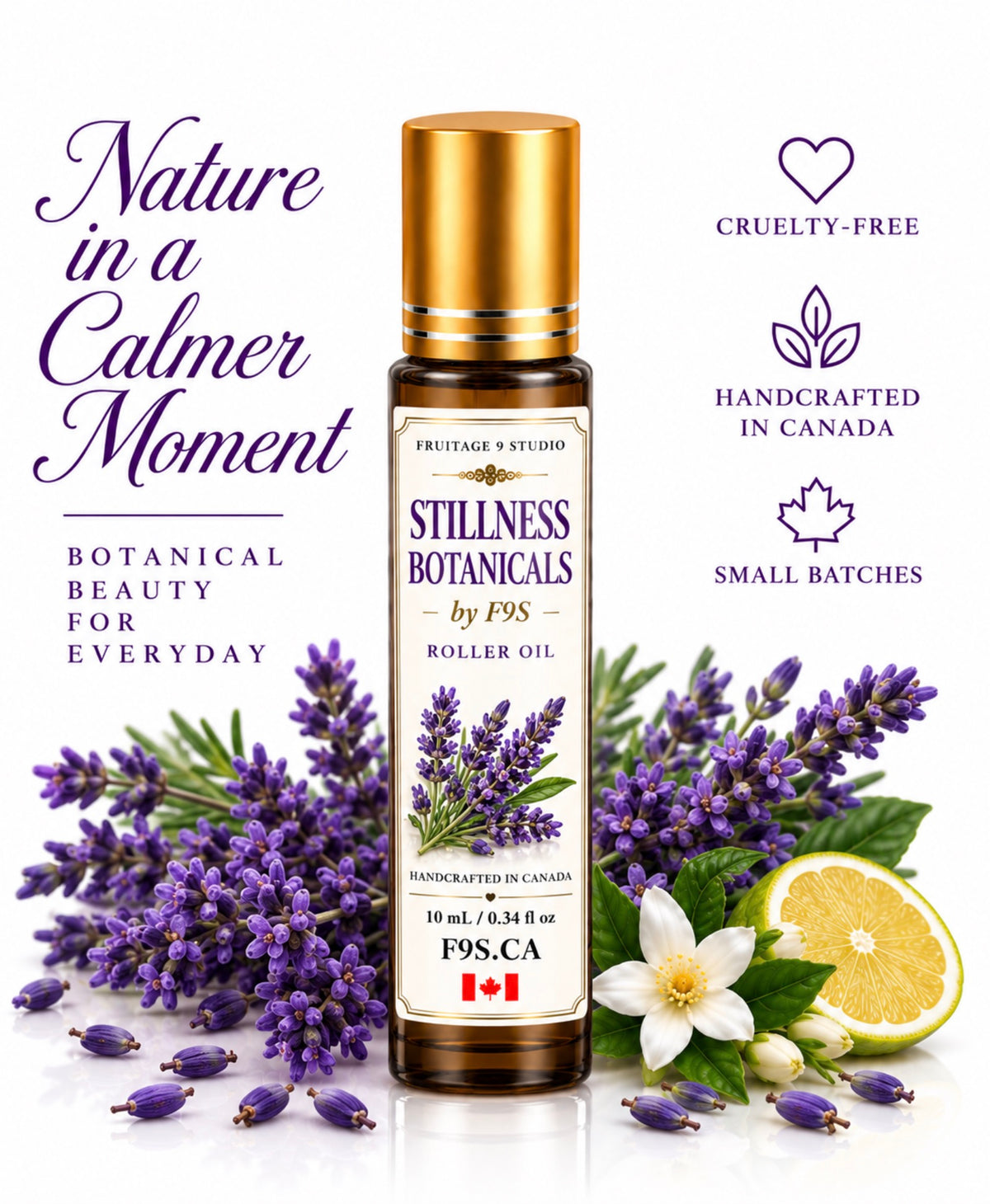 Stillness Botanicals by f9s Roller Oil  Fruitage 9 Studio