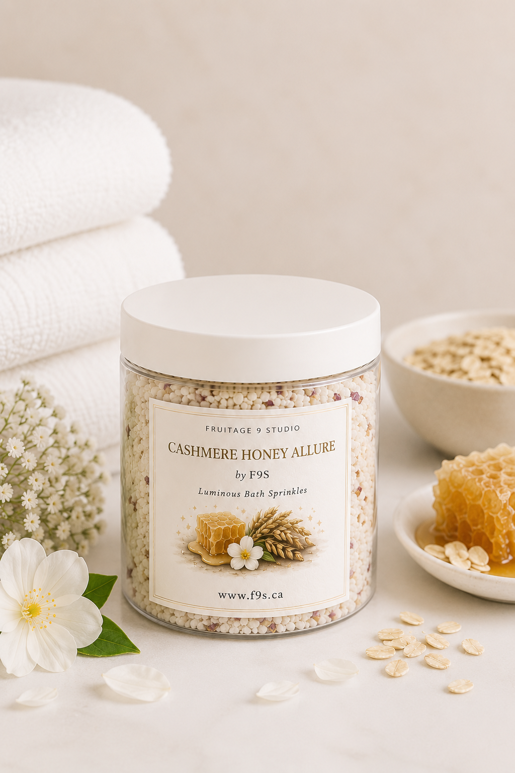 Cashmere Honey Allure by f9s Luminous Bath Sprinkles  Fruitage 9 Studio
