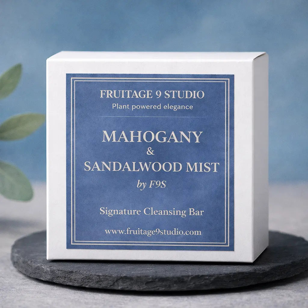 Mahogany & Sandalwood Mist by f9s Signature Cleansing Bar For Men Fruitage 9 Studio
