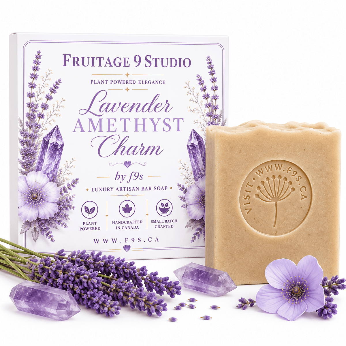 Lavender Amethyst by f9s - Creamy Luxury Soap - Fruitage 9 Studio