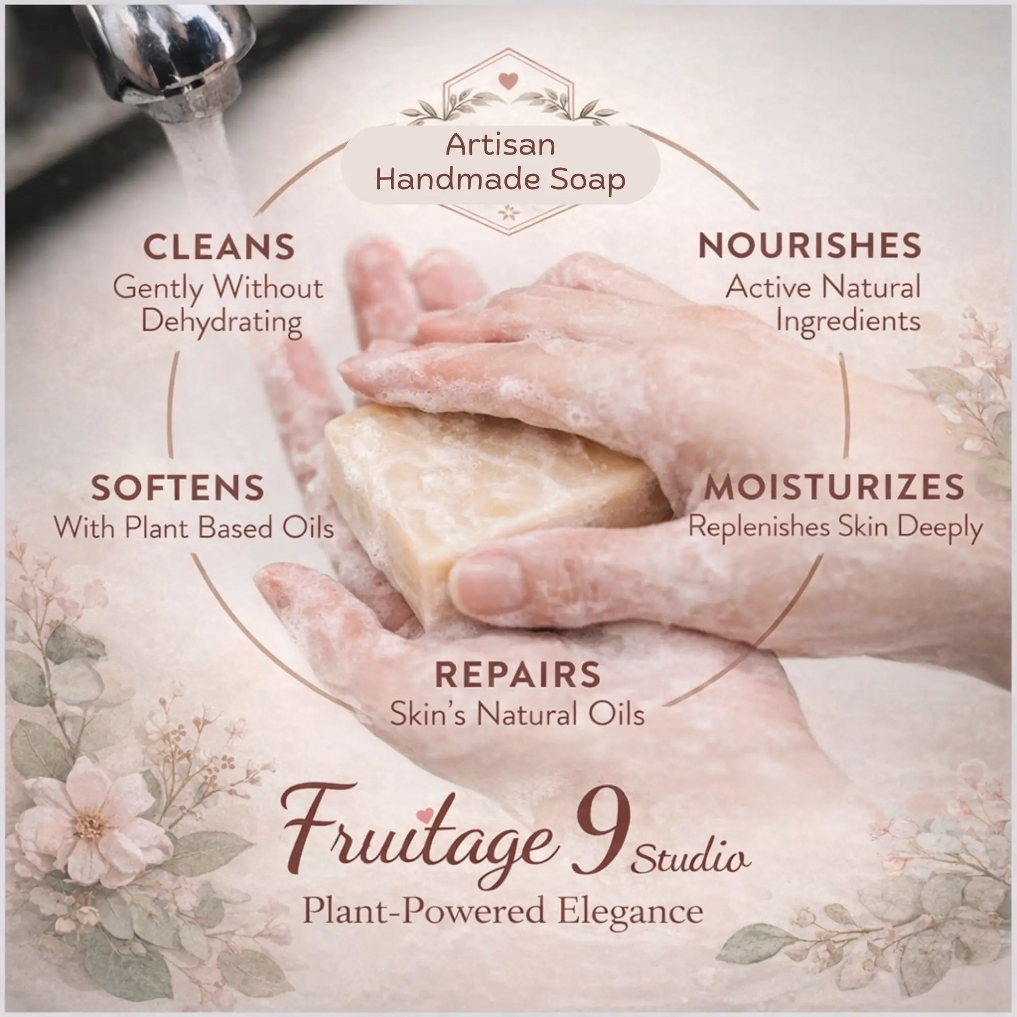 Peony & Tea serenade Bar Luxury Bar Soap Fruitage 9 Studio